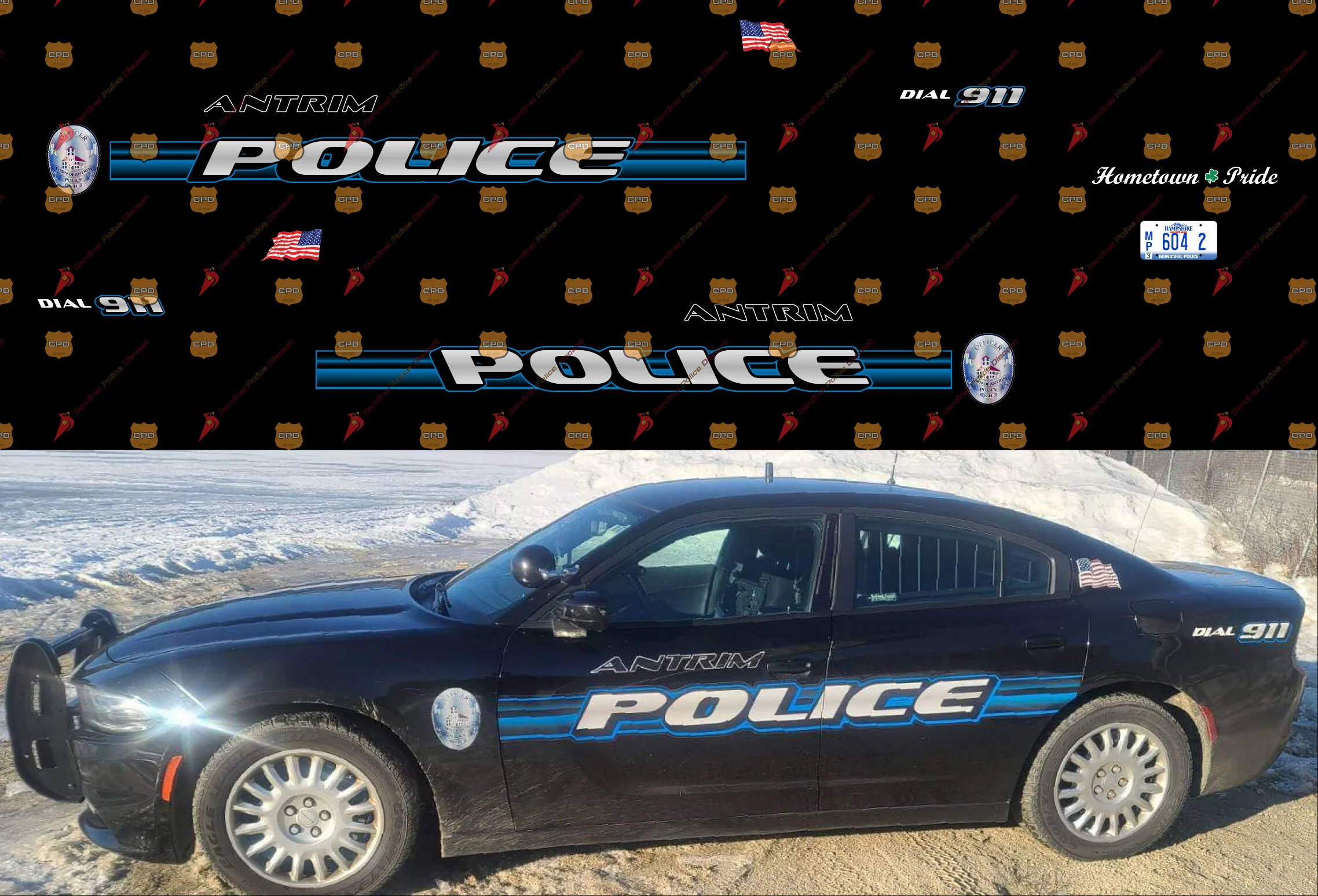 Antrim, NH Police Department — Cardinal Police Diecast